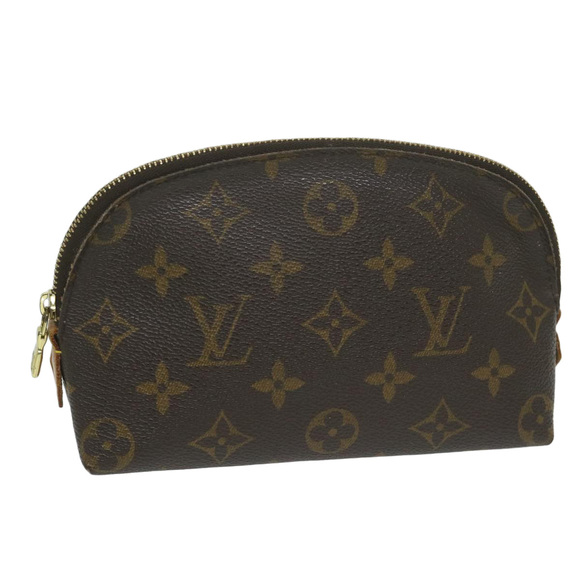 LOUIS VUITTON Monogram Pochette Cosmetic PM Cosmetic Pouch M47515 LV Auth 63417 - Picture 1 of 16